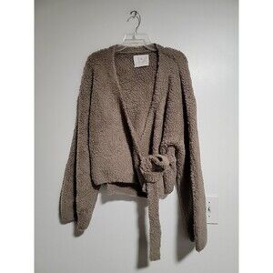 NEIWAI Active Cardigan Cinder Knit Wool Blend Sweater Women’s Medium Minimalist